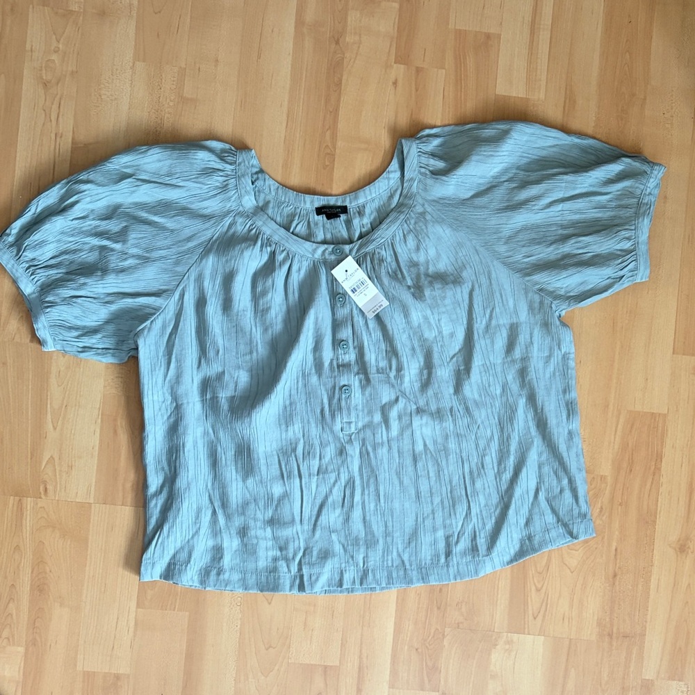 Ann Taylor Light Blue Blouse